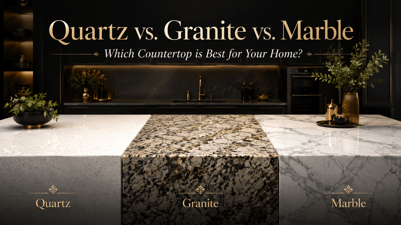 Quartz vs. Granite vs. Marble: Which Countertop is Best for Your Home?